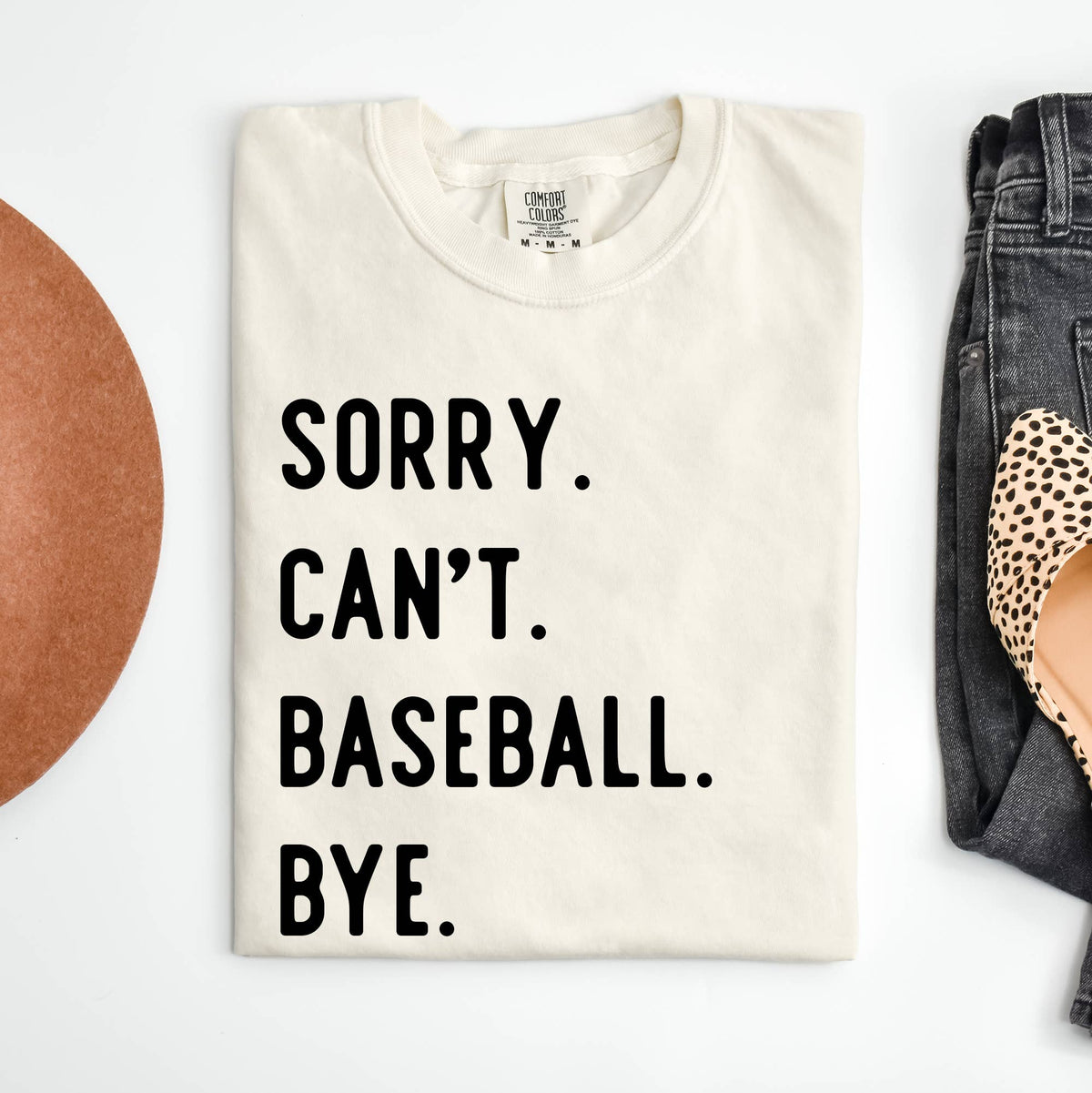 Sorry Can't Baseball Bye CC Tee