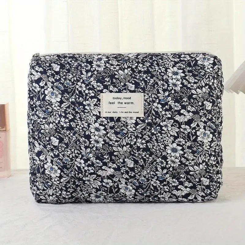 "Today, Mood" 3-piece makeup traveling set- Feisty Floral