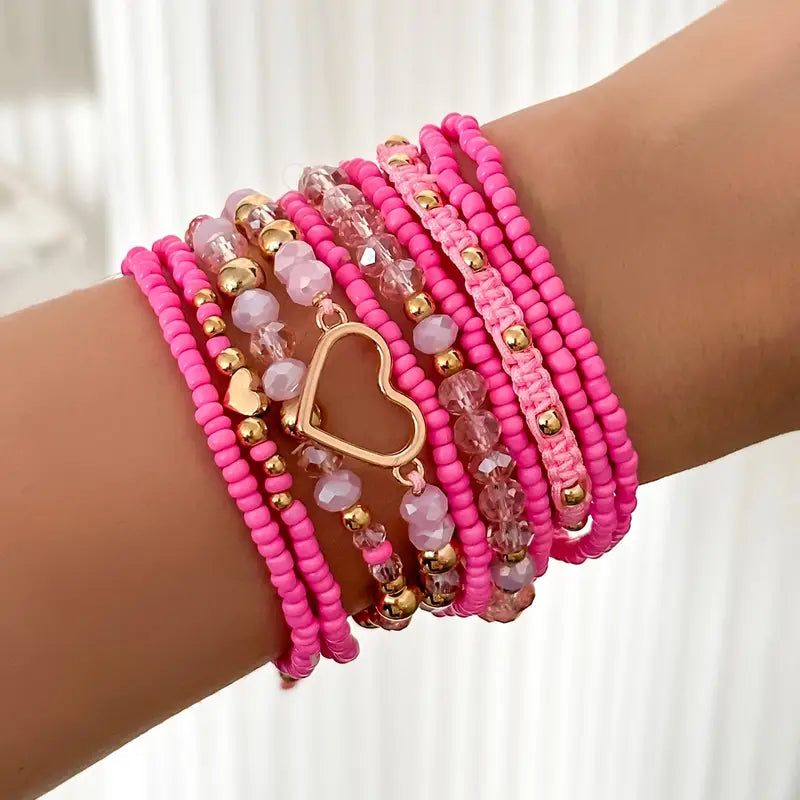 Bracelets- PINK STACKS...