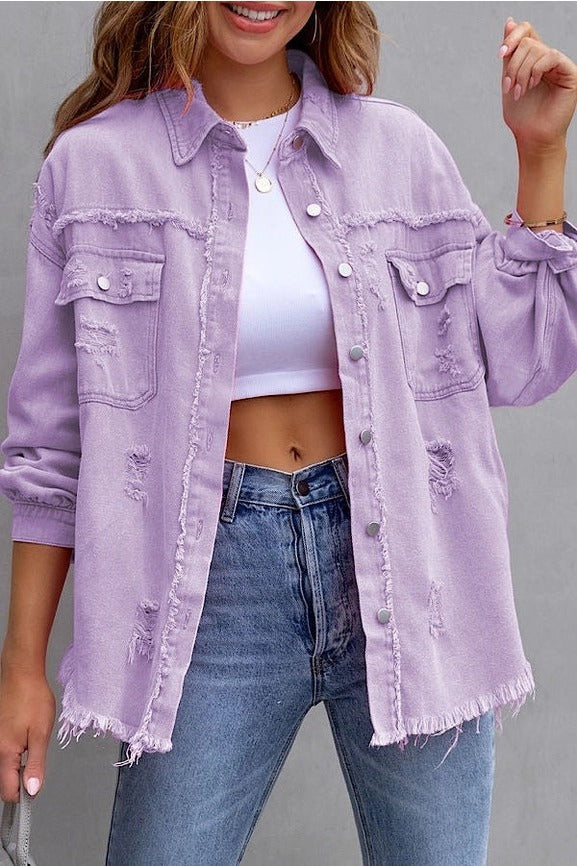 Tattered Purple Jacket