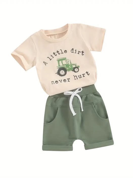 Little Dirt Tractor Set