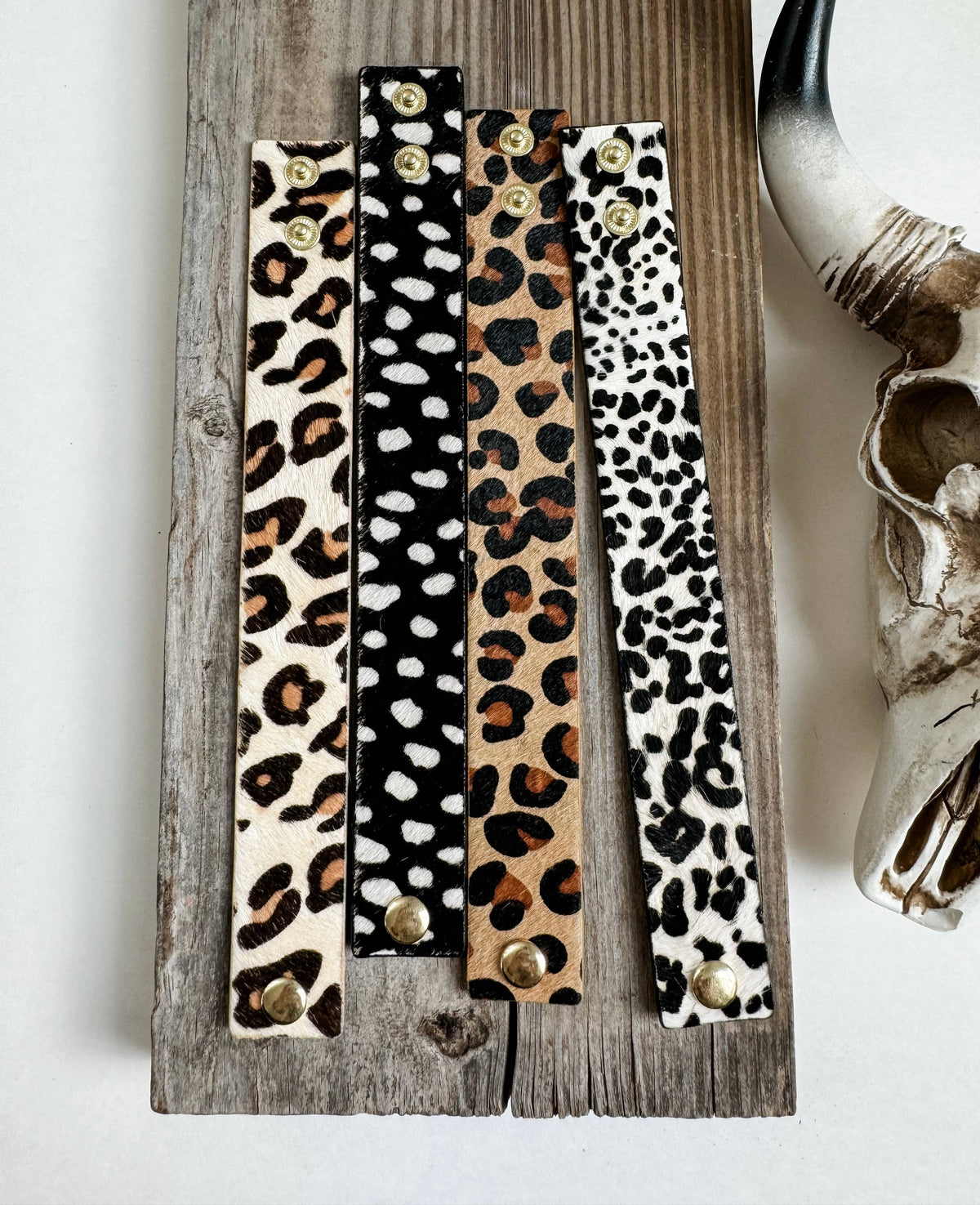 Authentic Western Hairon Cowhide Cuff Bracelet