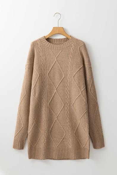Cable Knit Sweater Dress
