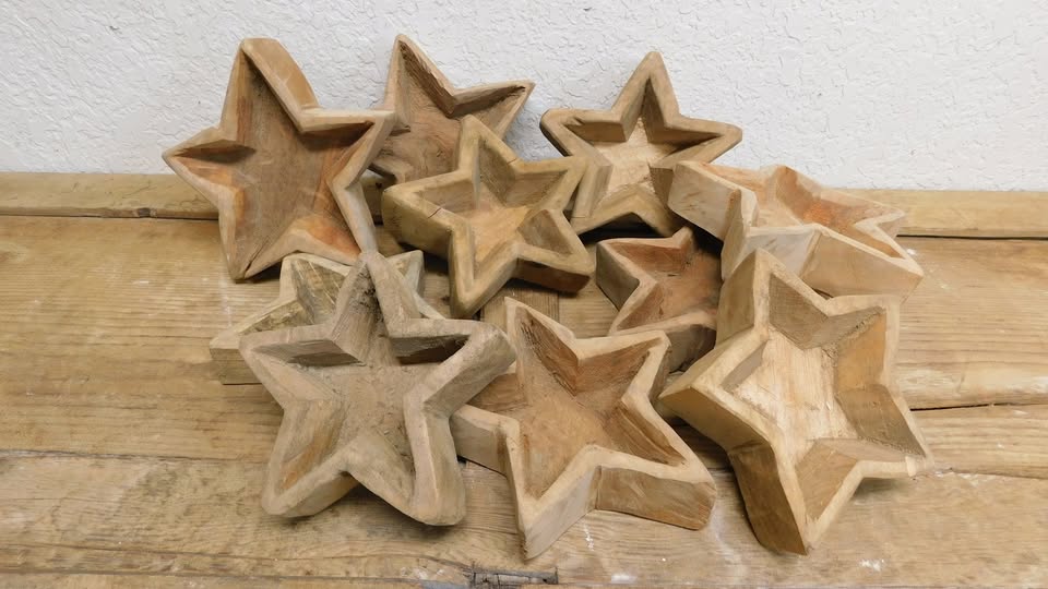 Wooden Star Bowls