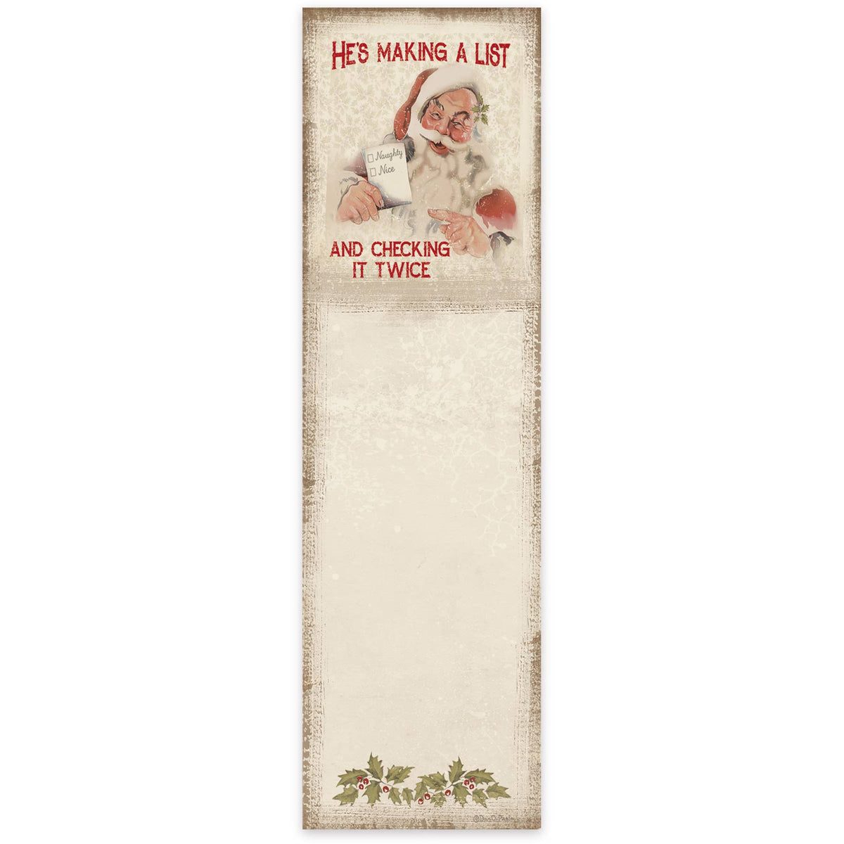 Making A List & Checking It Twice List Pad