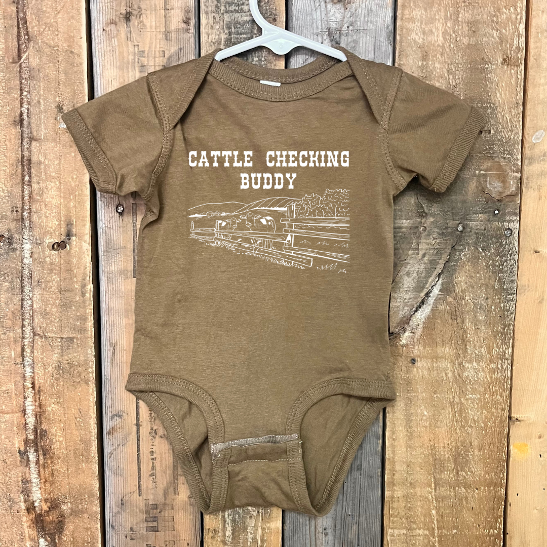 Cattle Checking Buddy Infant Bodysuit