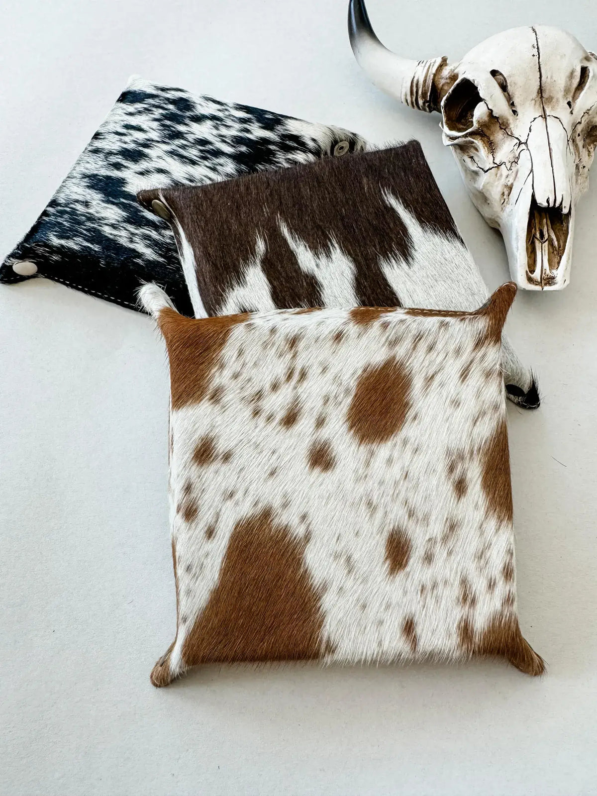 COWHIDE LEATHER TRAY- Jewerly/Keys/Storage