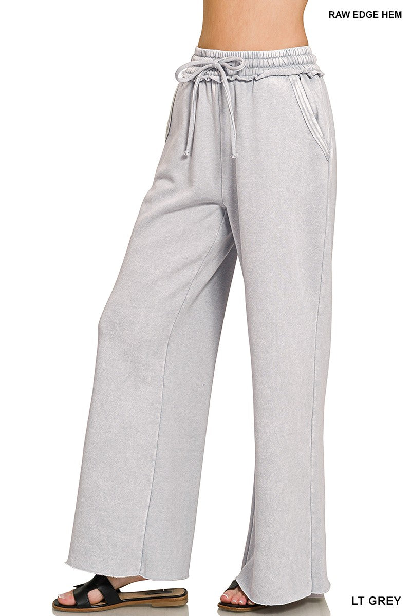 Acid Wash Sweat Pants- REG AND PLUS SIZE
