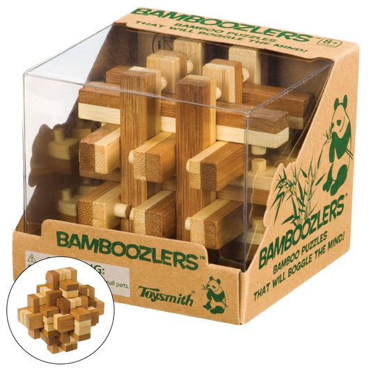 Bamboozlers, 3D Bamboo Puzzles, 3", Assorted