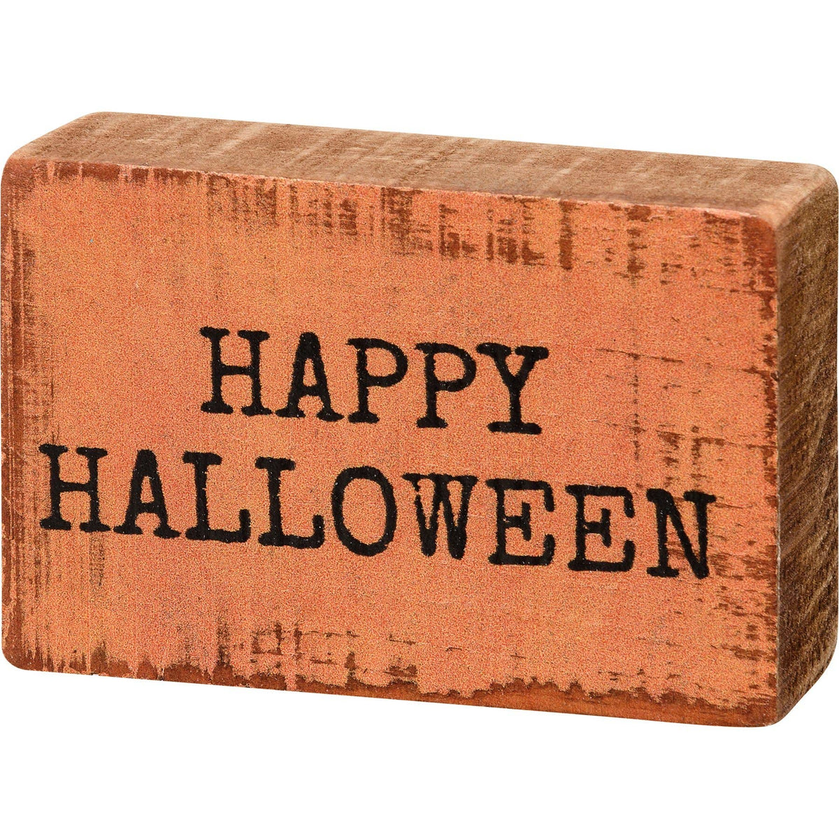 Wooden Happy Halloween Block Sign