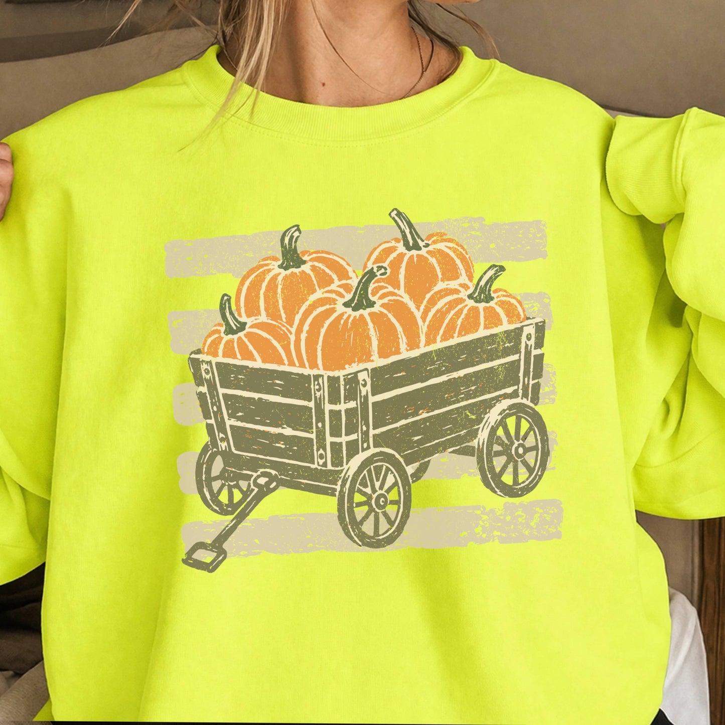 Pumpkin Wagon Fall Sweatshirt | Fall 2026 | Gildan
