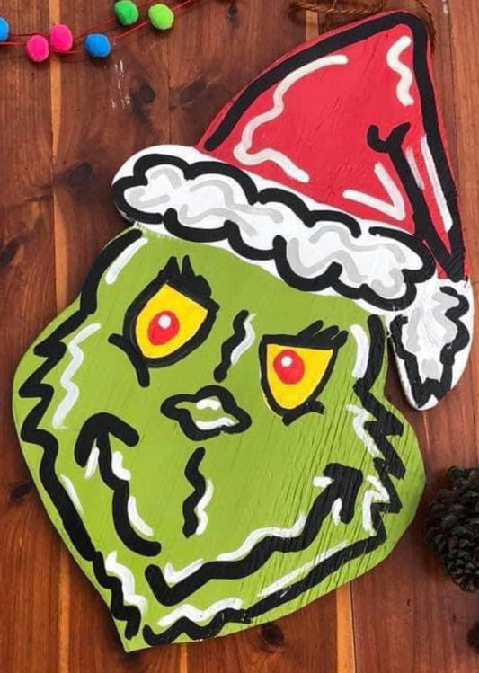 Wooden Decor Wall Hangers- GRINCH