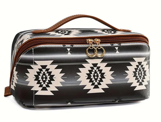 Western Aztec Makeup Bags.. BLACK