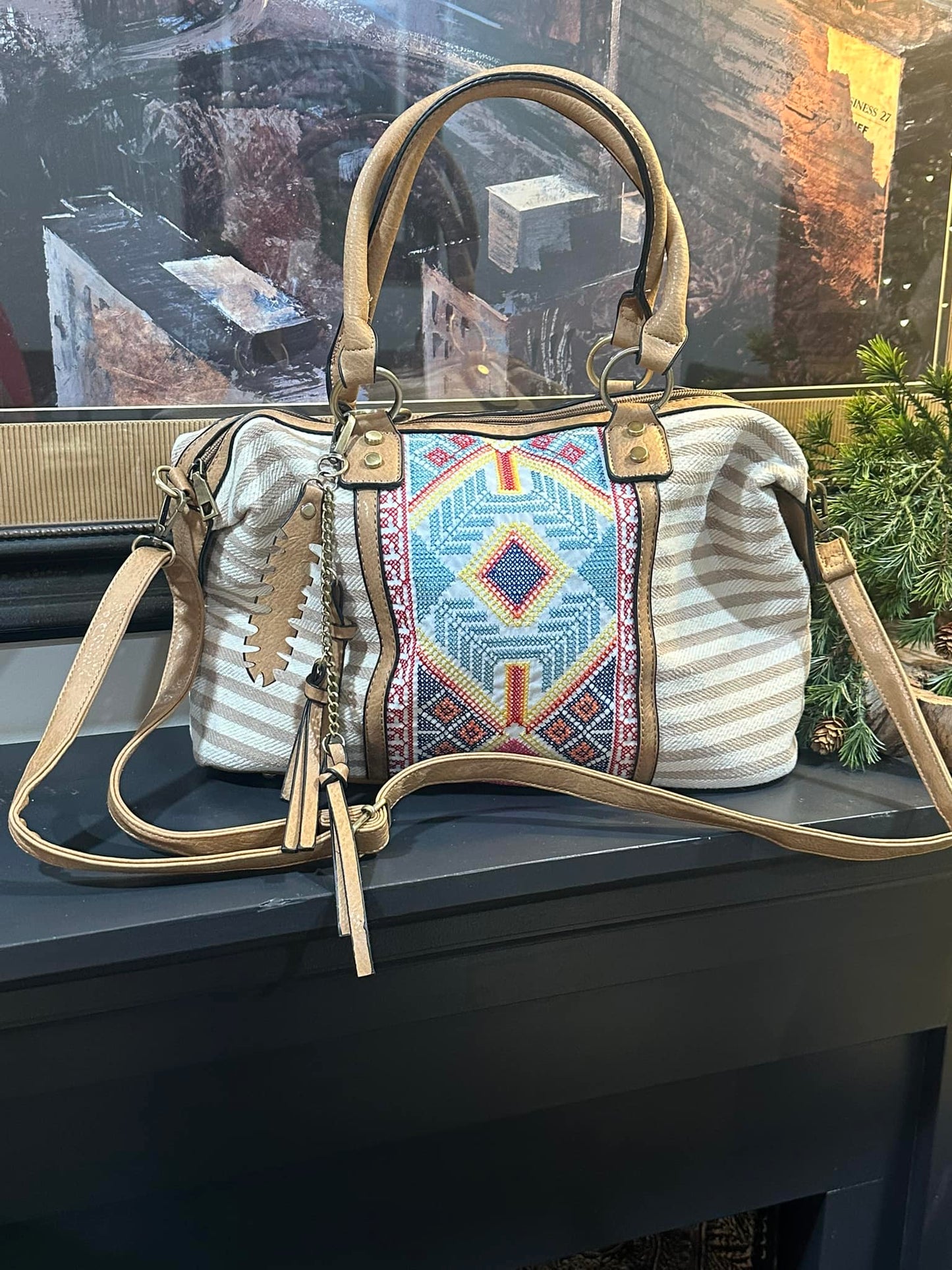 Tribal Tan Purse