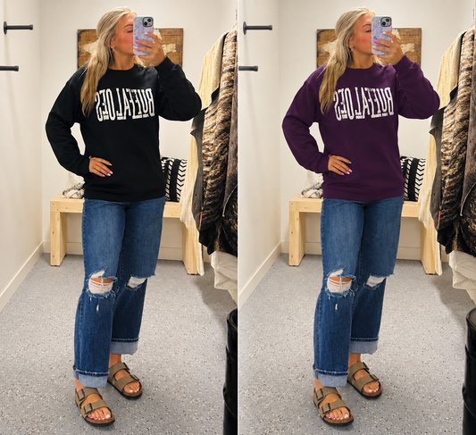 BUFFALOES- Purple or Black Design