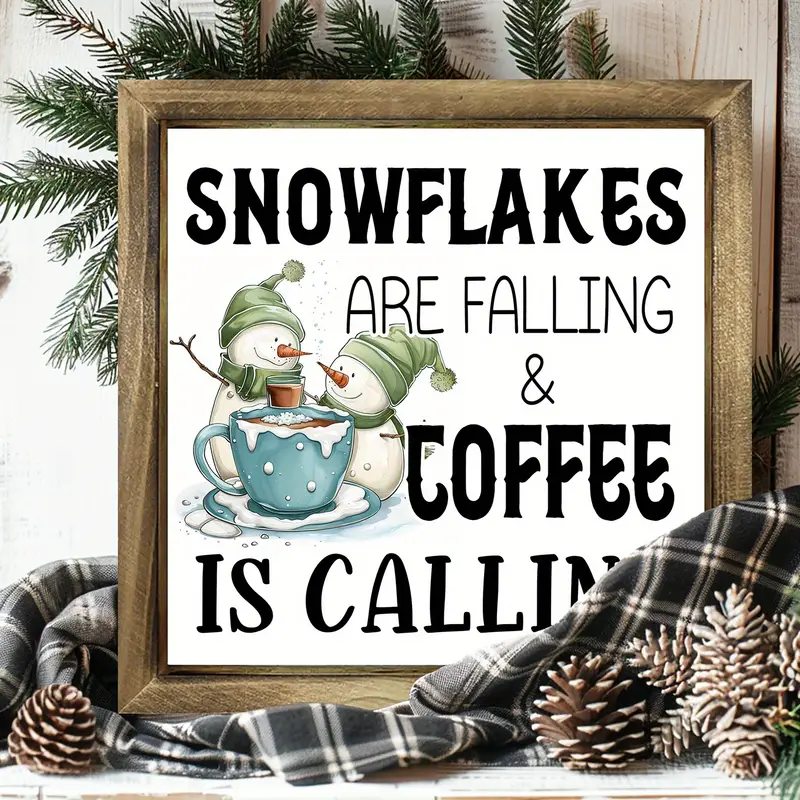 Winter Wooden Decor Signs...