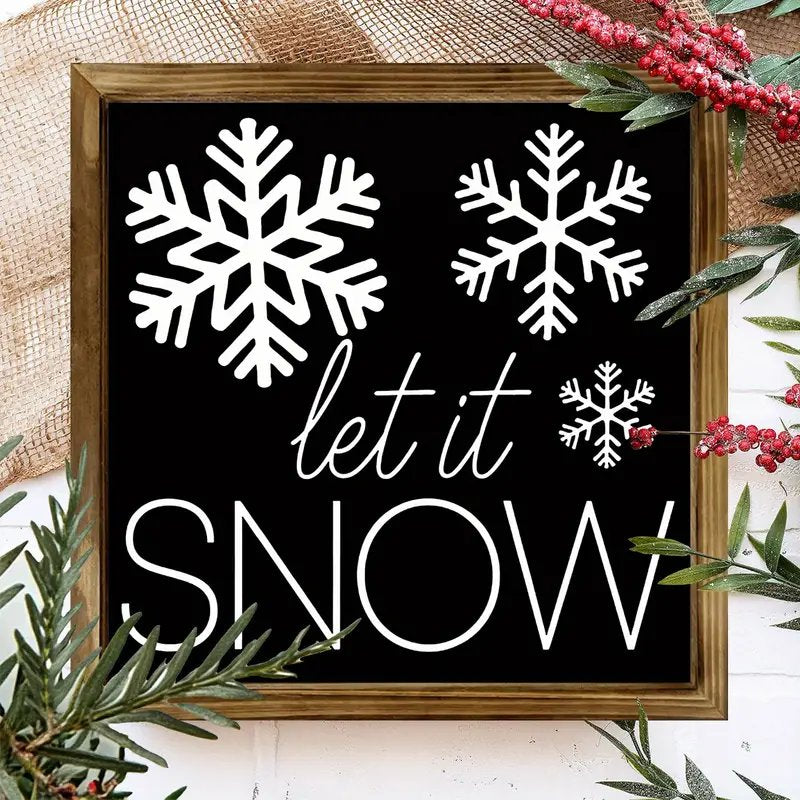 Winter Wooden Decor Signs...