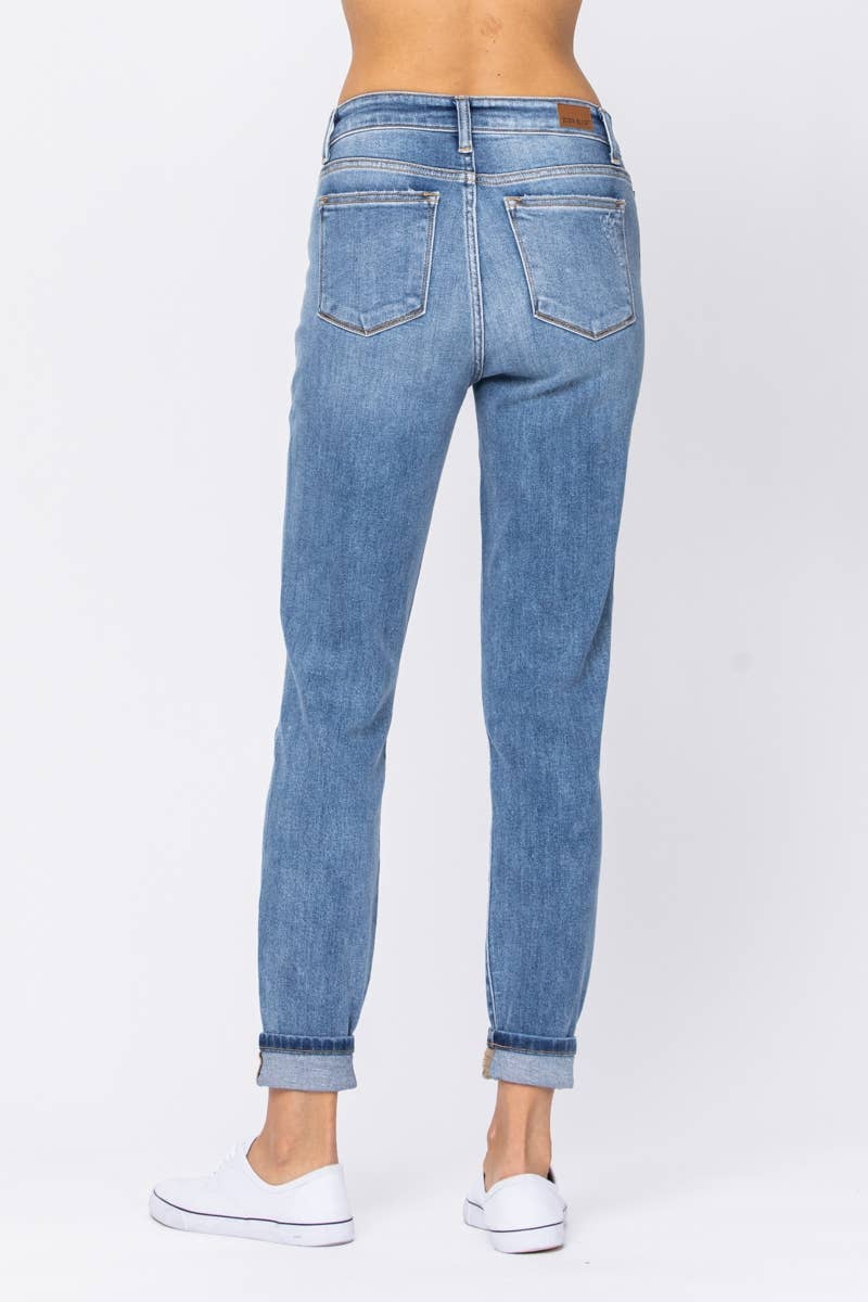 Judy Blue Jeans- Hi-Rise Cuff Slim Fit (Size 15 only)