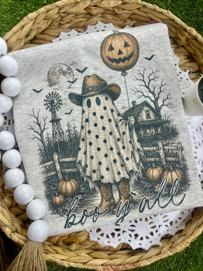 Cowboy Boo Yall Fall Tee