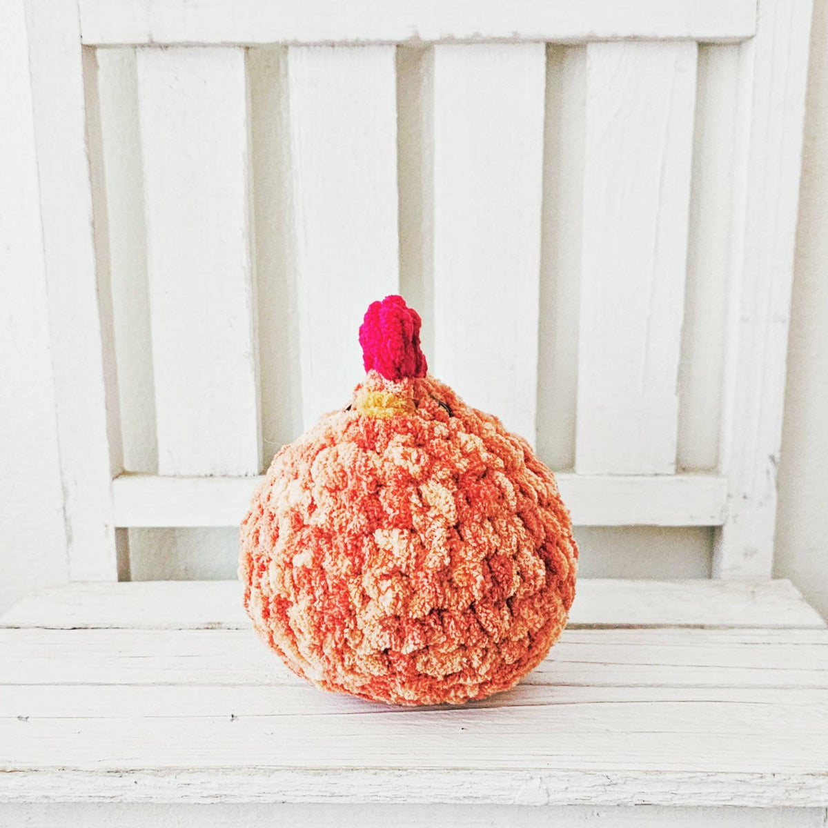 Crochet Chicken Plushie Toy | Farm Amigurumi Stuffed Animal