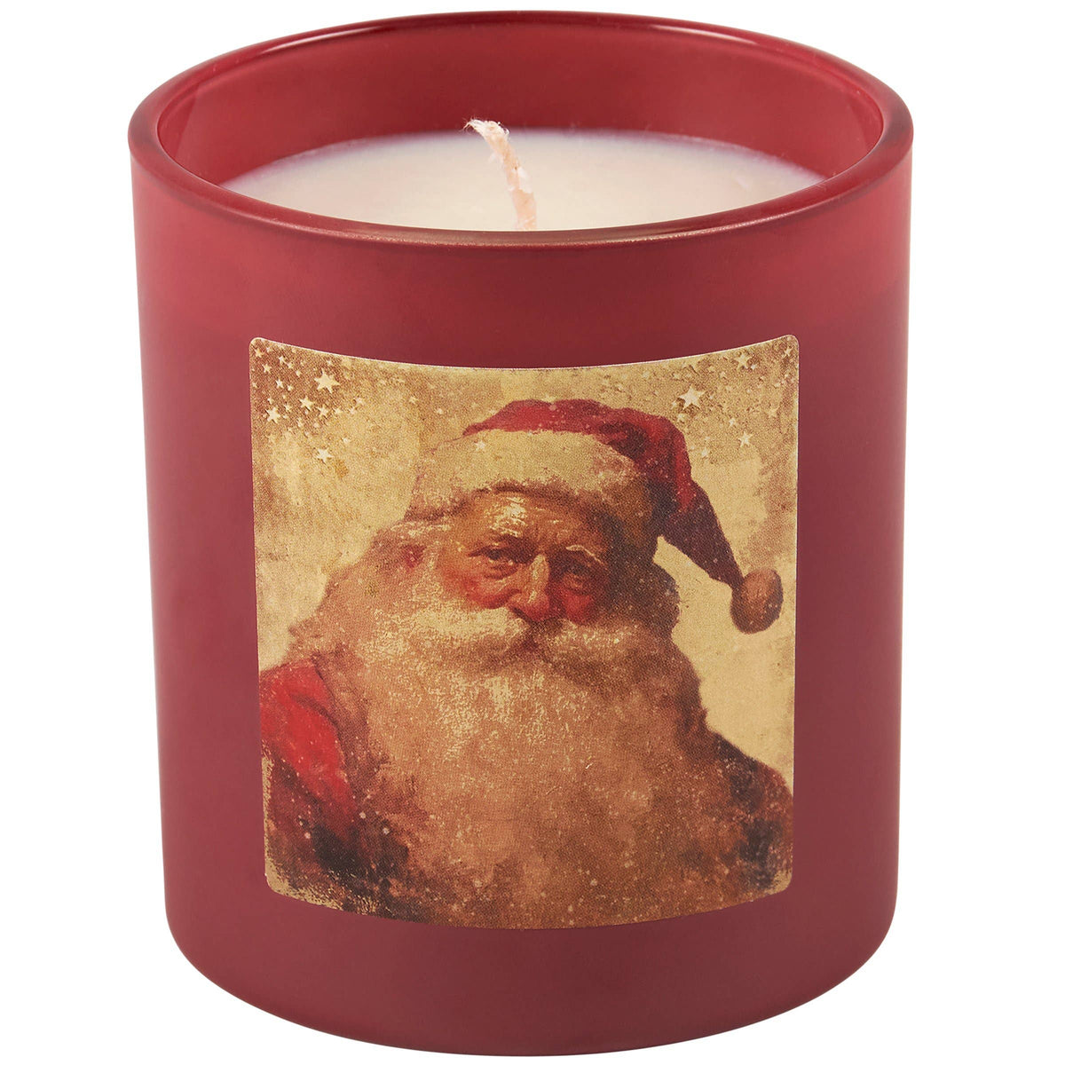 Santa's Portrait Candle