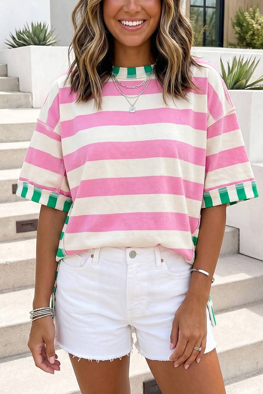 Striped Oversized Top