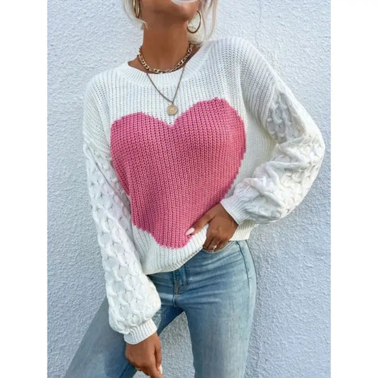 Heart Knit Sweater