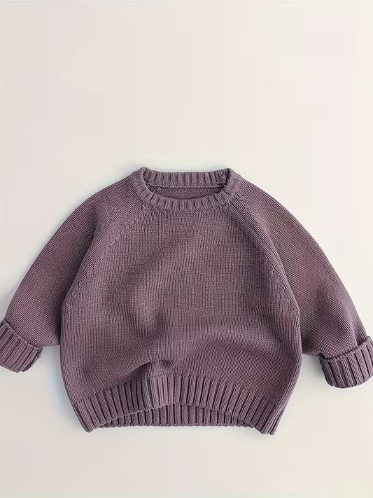 Soft Purple Kids Sweater