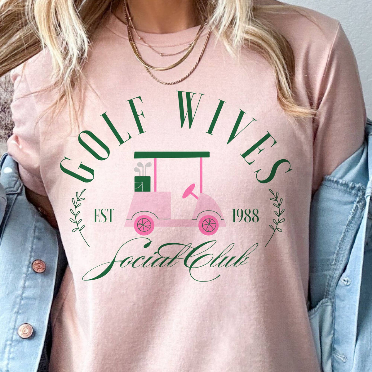 Golf Wives Social Club Country Golfing Social Graphic Tee