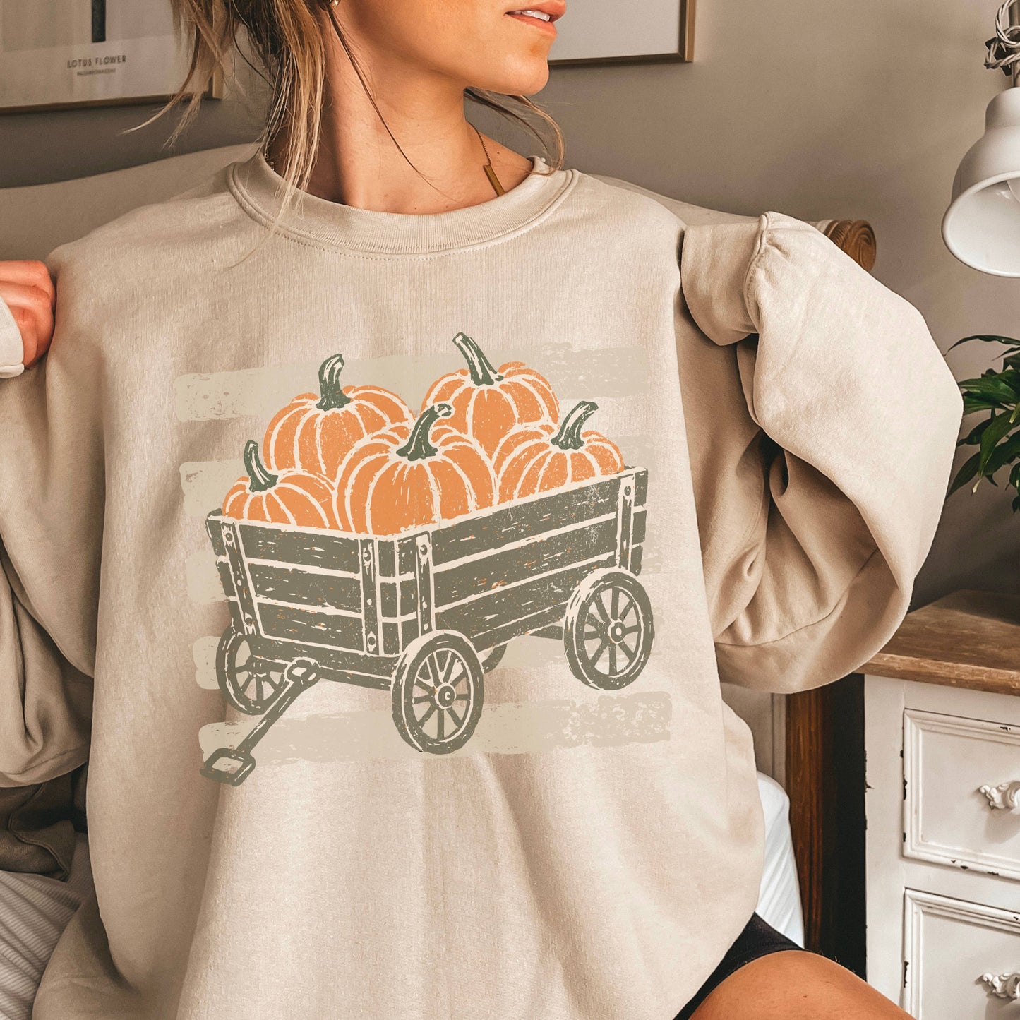 Pumpkin Wagon Fall Sweatshirt | Fall 2026 | Gildan