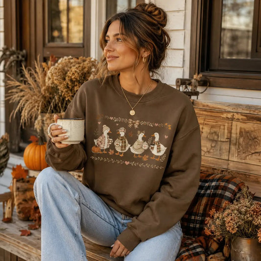 Geese Gathering Fall Sweatshirt