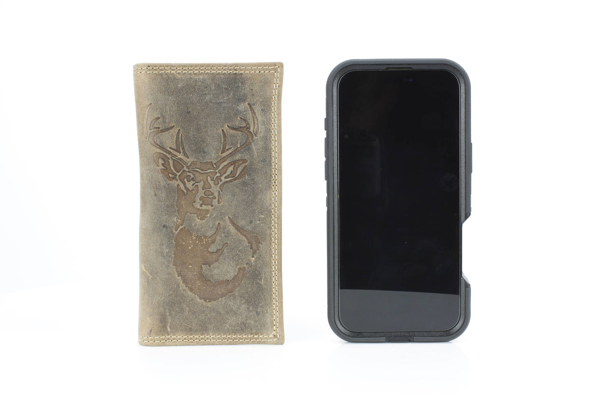 Men’s Rodeo Wallet with Deer Emboss ABMWVT 07