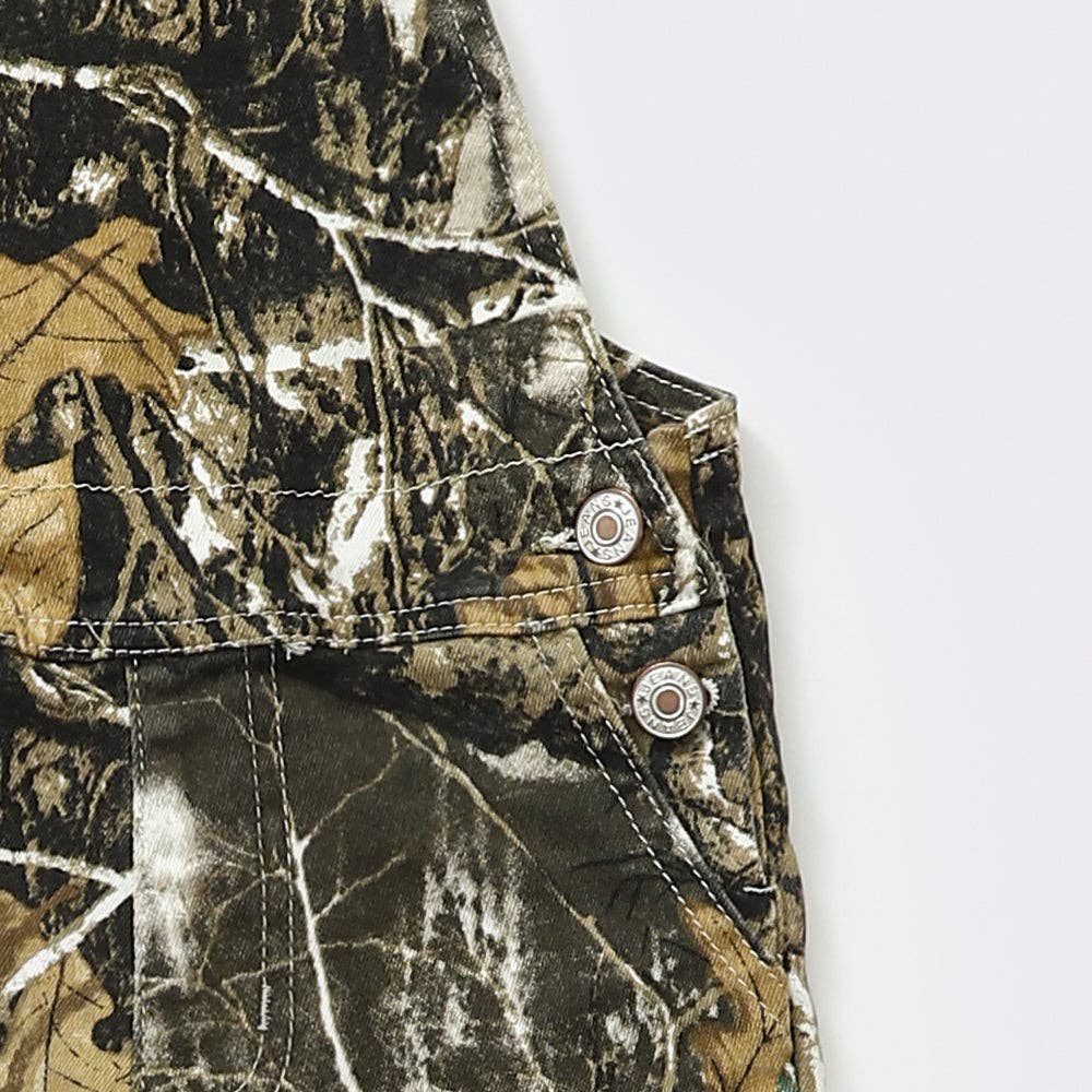 Kids Leaves Printed Overalls