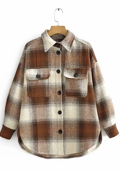 Flannel Jacket- Brown