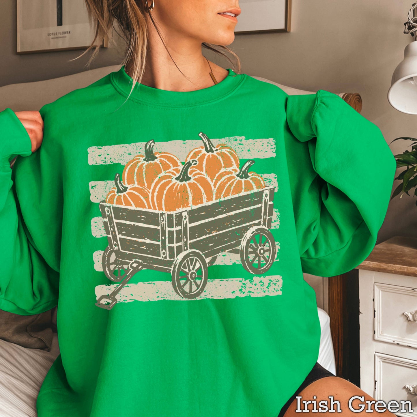 Pumpkin Wagon Fall Sweatshirt | Fall 2026 | Gildan