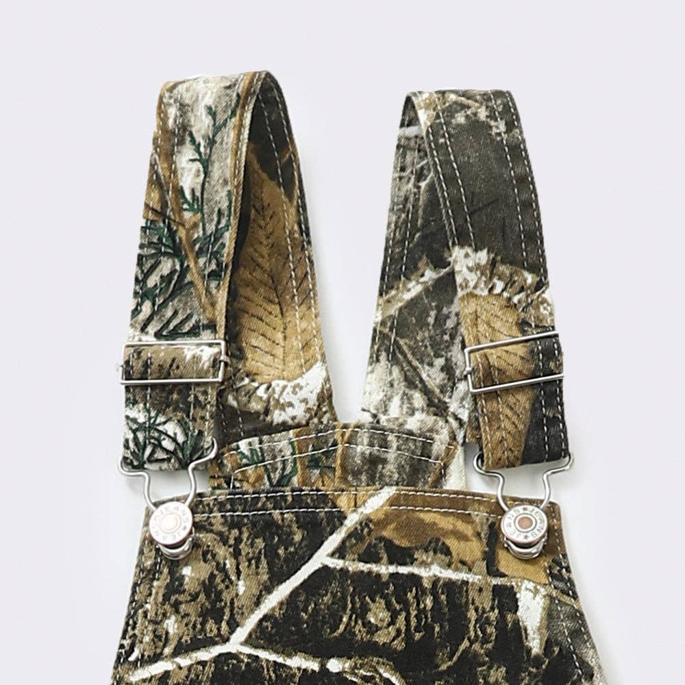 Kids Leaves Printed Overalls