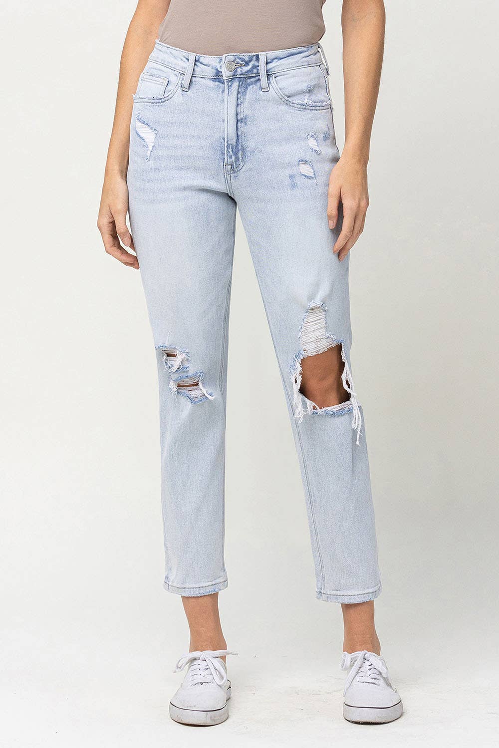 VERVET by FLYING MONKEY- SUPER HIGH RISE STRETCH MOM JEANS