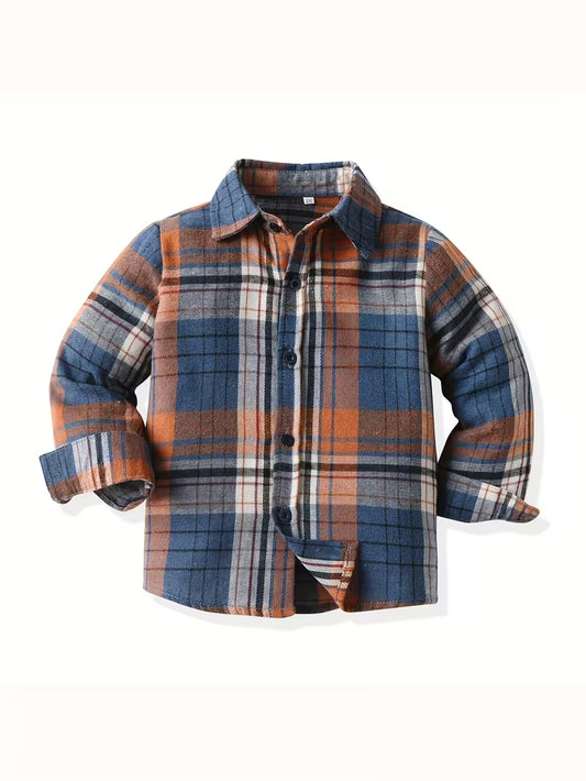 Boys Plaid Flannel Shirt