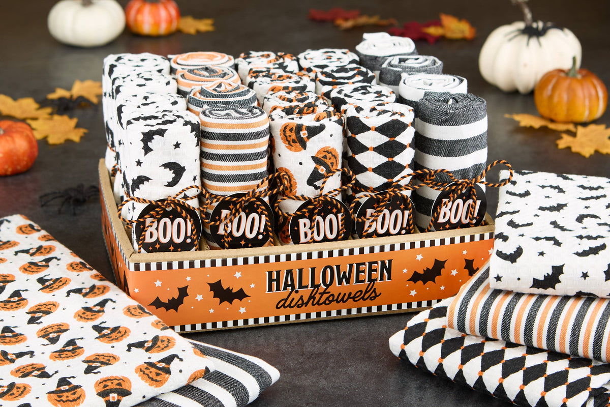Halloween BOO Dishtowels