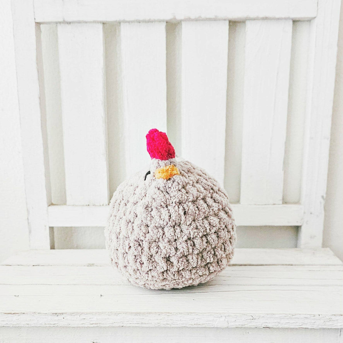 Crochet Chicken Plushie Toy | Farm Amigurumi Stuffed Animal