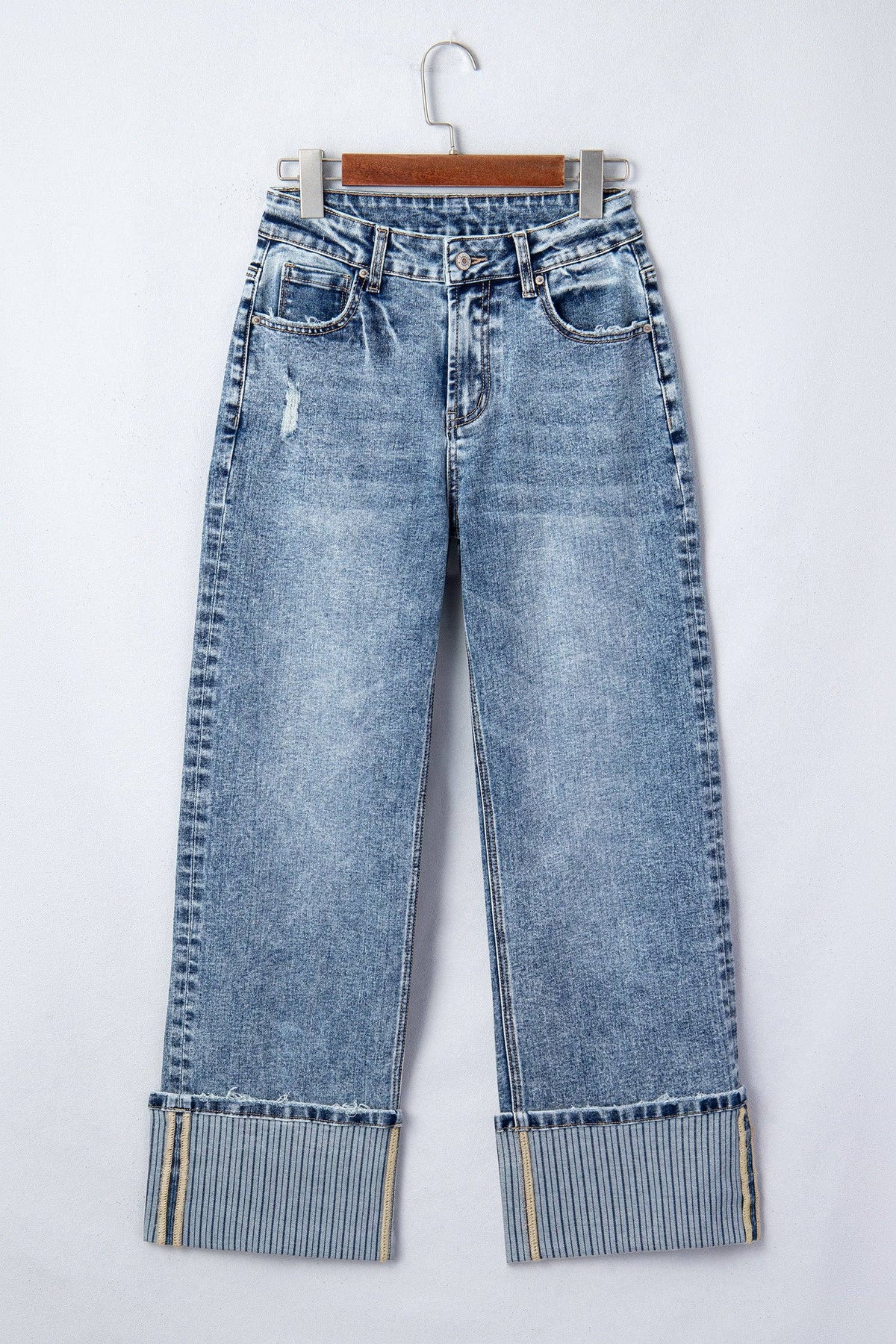 Elia Cuffed Straight Loose Jeans