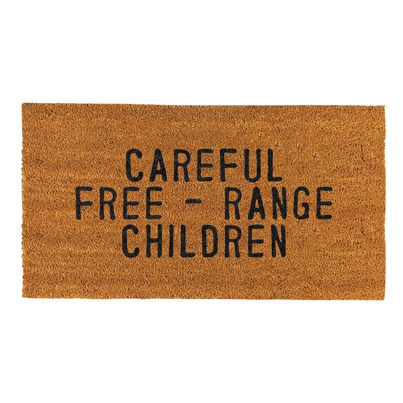 Careful Free - Range Children doormat
