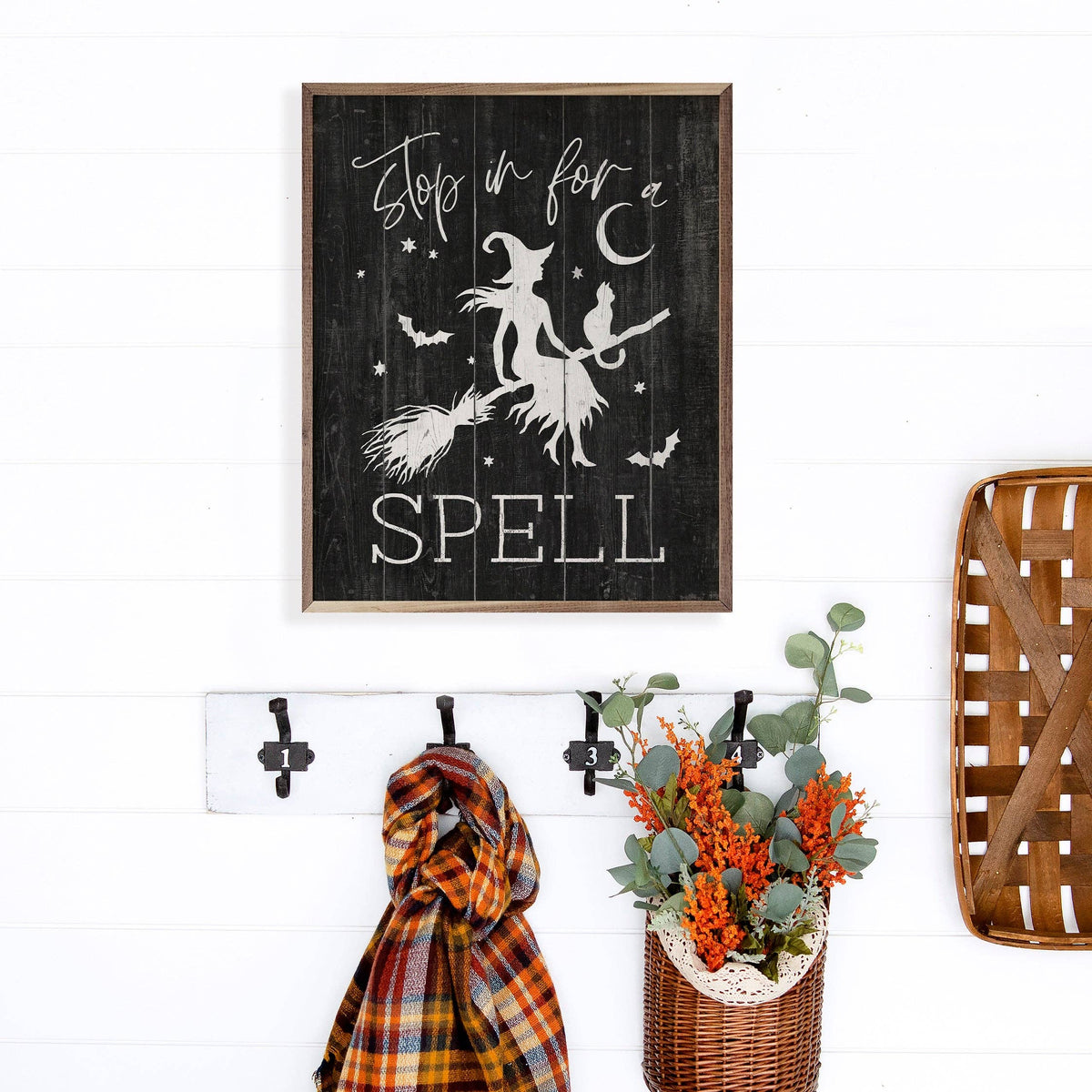 Wooden Stop In For A Spell Witch Black