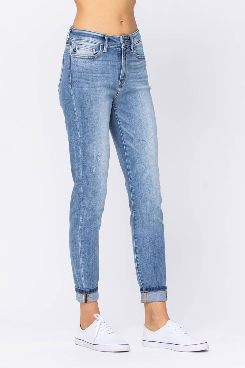 Judy Blue Jeans- Hi-Rise Cuff Slim Fit (Size 15 only)