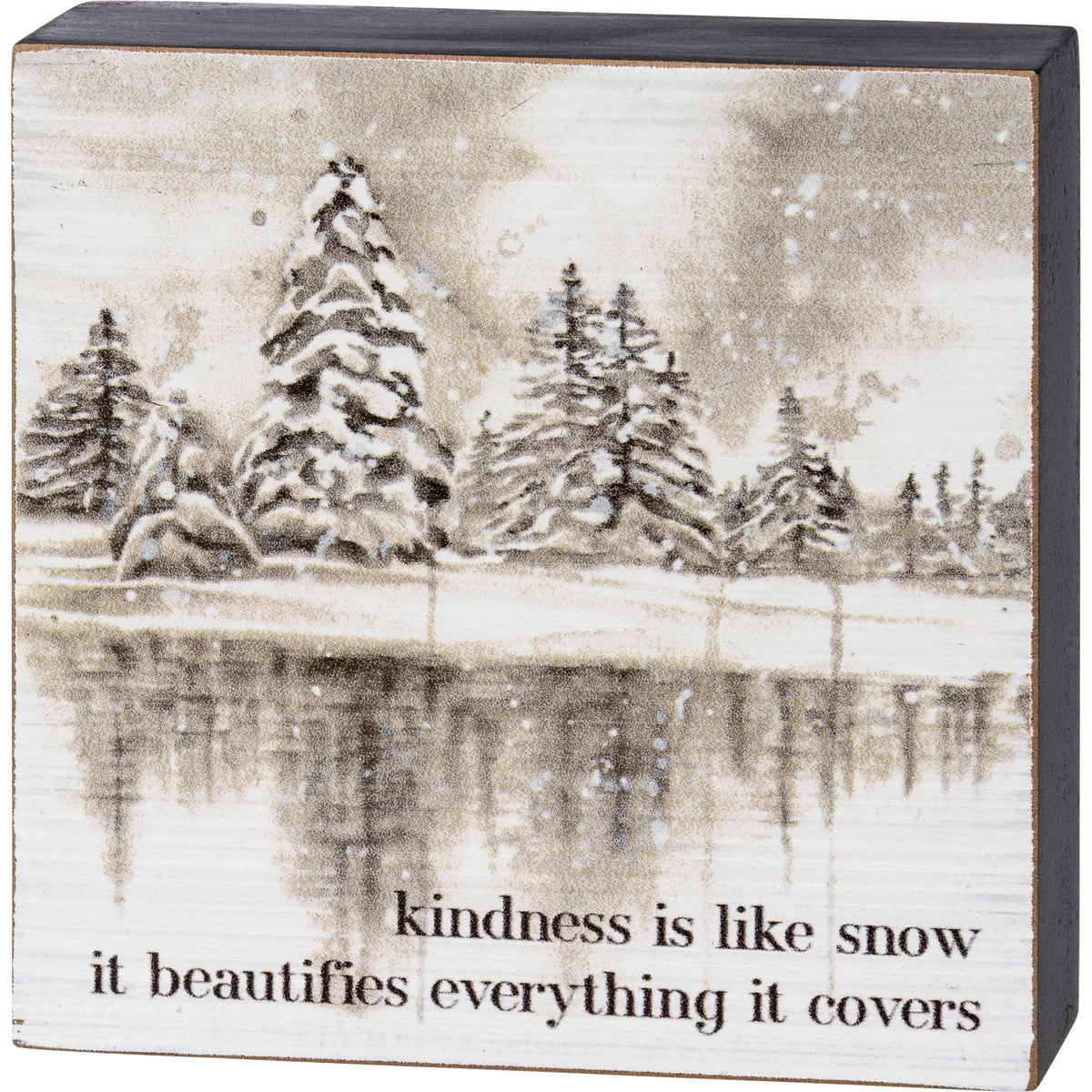 Kindness Is Like Snow Block Sign