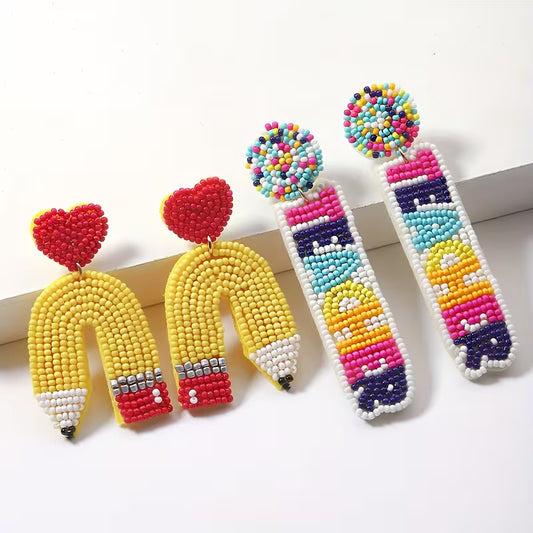 Teacher Earrings- Large Style