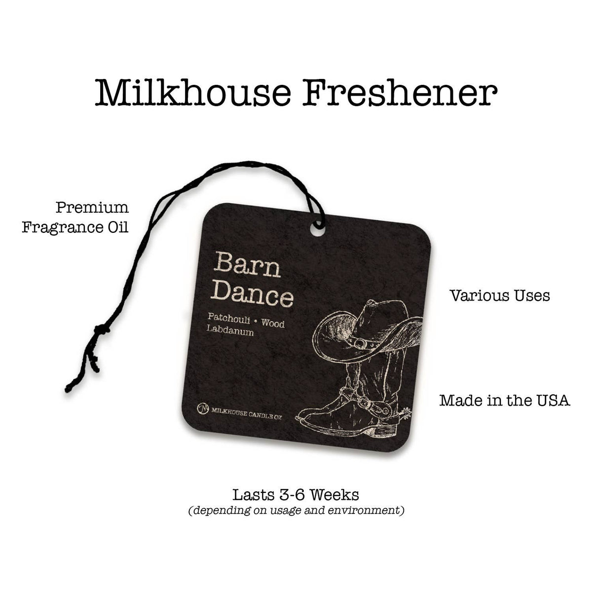 Milkhouse Candle Car Fresheners: Choose Your Scent