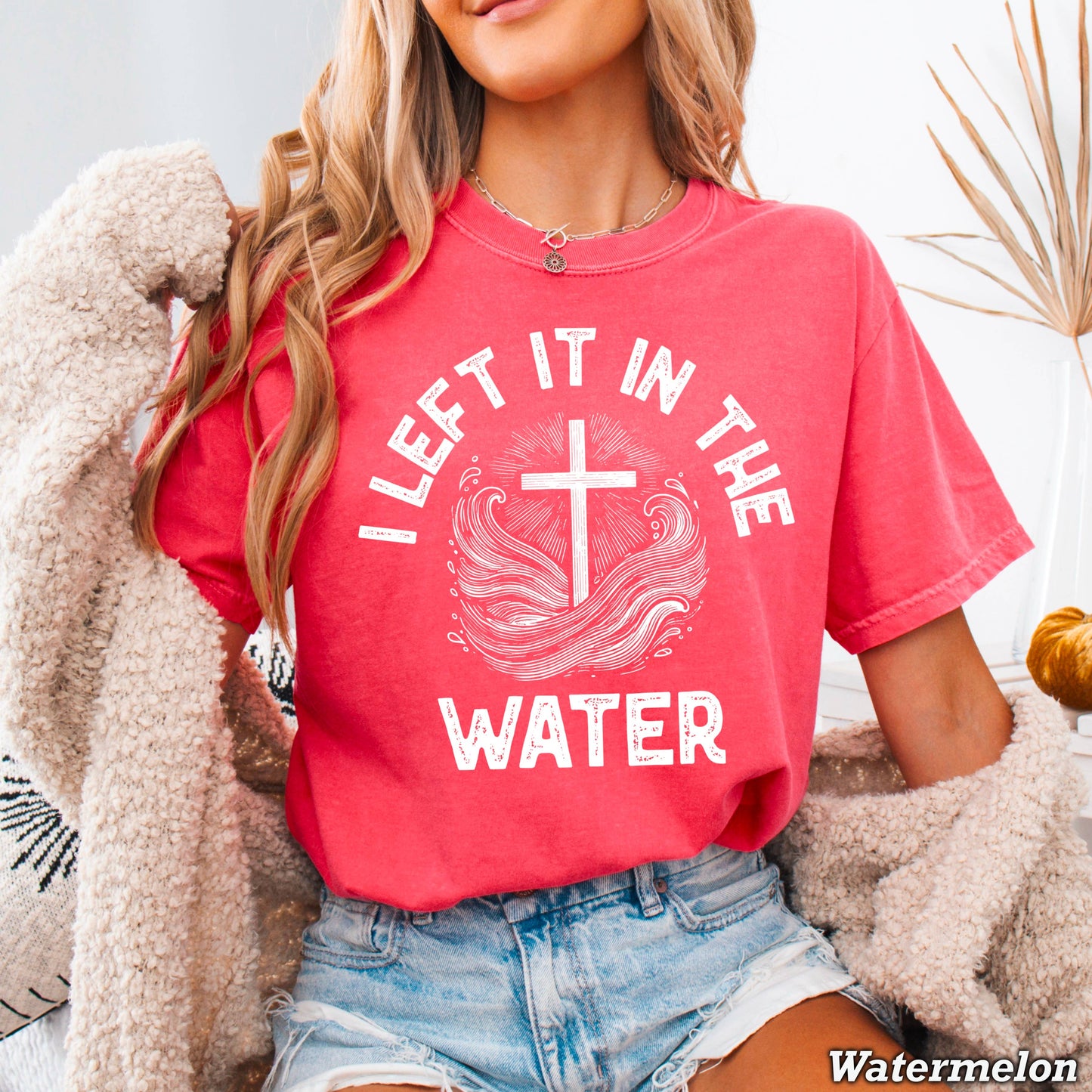 I Left It In The Water Christian Graphic Tee| Comfort Colors