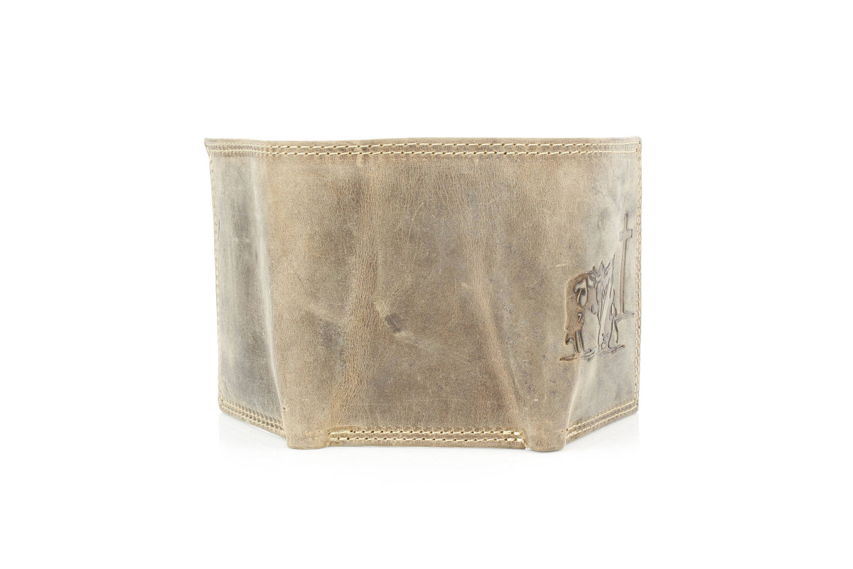 Men’s Tri-Fold Wallet with Cowboy Emboss ABMWVT 04