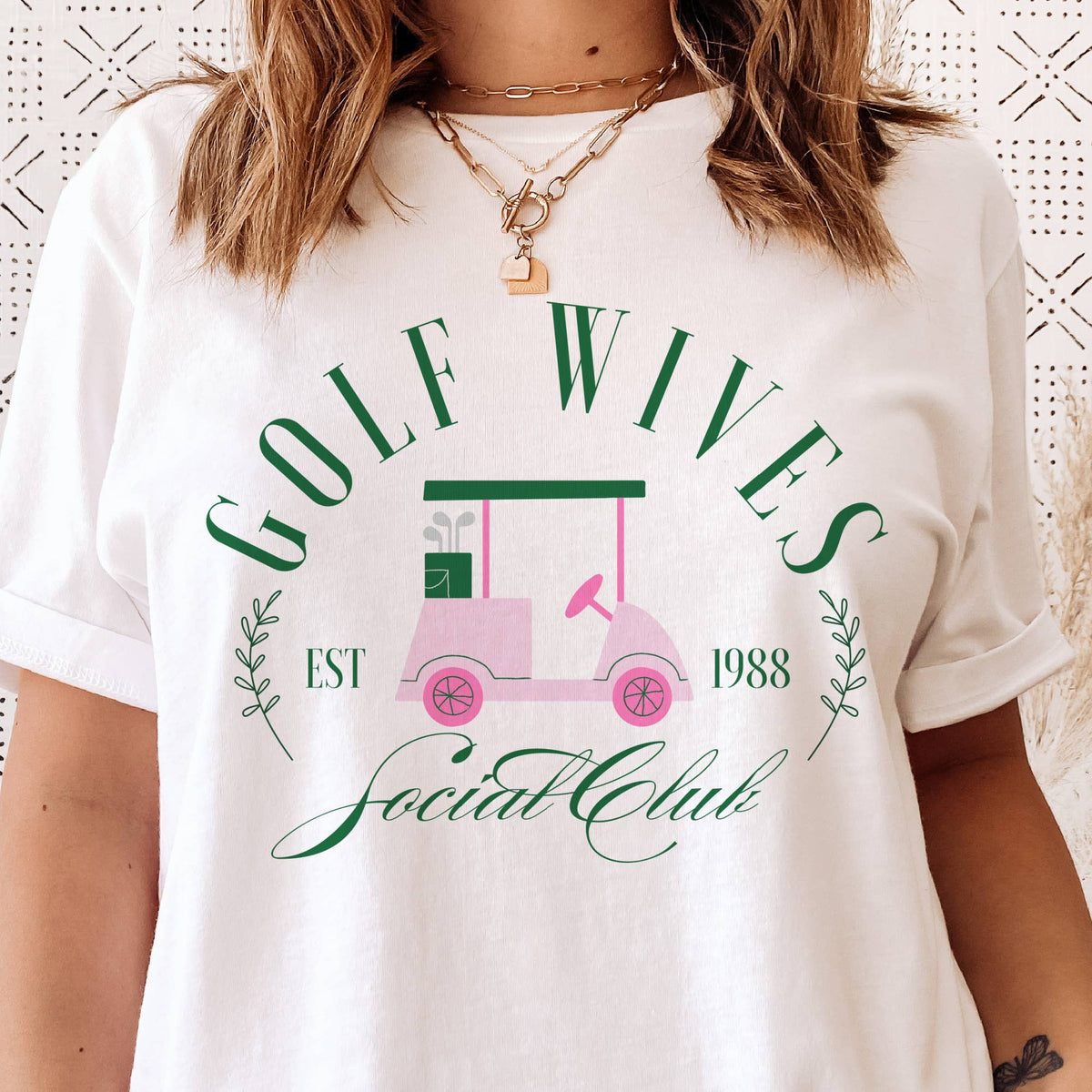 Golf Wives Social Club Country Golfing Social Graphic Tee